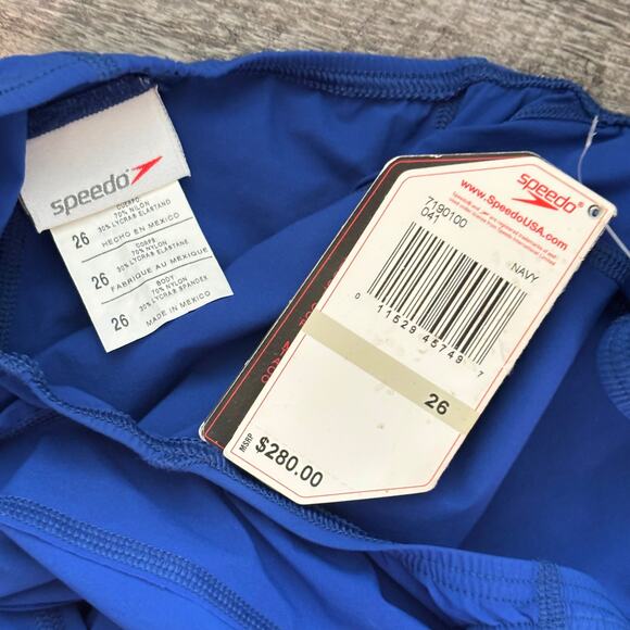 Speedo NEW Fastskin FS-PRO Full Body Open Back Full Length Swimsuit 26‎ 7190100 - Picture 6 of 7